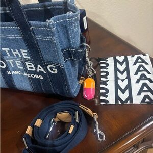 Marc Jacobs Denim Blue Messenger Bag